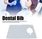 100 Pcs Disposable Adult Bibs, Waterproofing Tat Bibs Sheet, Dentist Bibs Sheet, 15.7 X 23.6 for Nail Salon, Dentist Clinic, Feeding, Tat Shop, Single Use Dining (Blue) (Blue)