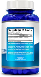 Natural Vitamin Quercetin Maximum Strength 1000mg 200 Capsules Gluten Free Non-GMO
