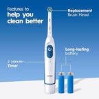 Oral-B Pro 100 3D White, Battery Toothbrush, White