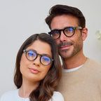 OPULIZE RIO Reading Glasses with Blue Light Blocking for Women and Men, Flat Top Frame with Spring Hinges, Computer gaming glasses, Black, Blue Tort, Dark Green, Mid Grey +2 (Pack of 4)