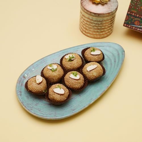 Ghasitaram Gifts Jaiccha Lohri Sweets Gachak hampers Lohri Hamper Box Small of Til Laddoo, Peanut and til chikki and Revadi
