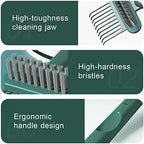 RHOS 2-in-1 Hair Brush Cleaner and Remover Tool - Comb for Removing Hair and Dust, Suitable for Home and Salon Use (1 Pack-Green)