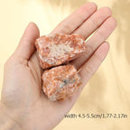 XIANNVXI Sunstone 1.8-2.2" Large Raw Crystals and Healing Stones Natural Rough Crystal Rocks for Decor Gifts Tumbling Cabbing Polishing Fountain Rocks 1PCS