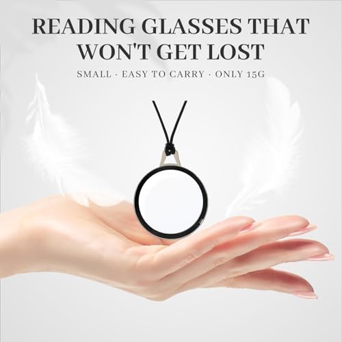 LUFF Necklace Reading Glasses Hd Portable Hanging Neck Type for Men Women