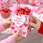 40 Count Valentine Milk Chocolate Hearts | Individually Wrapped Party Candy 1.25”