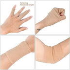 [8 Pack 4" x 5 Yards] Beige-Self Adhesive Cohesive Bandage Wrap, Self Adherant Non-Woven Wrap Rolls, Atheletic Tape for Wrist, Ankle, Hand, Leg, Premium-Grade Medical Stretch Wrap