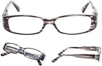 READING GLASSES 5 pack Arms with Genuine Austrian Crystals Readers for Women