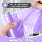 Teivio Small Trash Bags 4 Gallon 160 Counts Clear Colorful Garbage Bags, Bathroom Trash Can Bin Liners, Plastic Bags for home office kitchen, fit 12-15 Liter, 3,3.5,4.5 Gal, Colorful