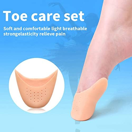 4-Pair Soft Gel Toe Pads for Pointe Shoes, Breathable Ballet Dance Protection with Curved Design, Perfect for High Heels & Ballet Dancers