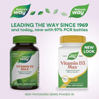 Nature's Way Vitamin D3 Max, Supports Healthy Bones and Teeth*, Supports Immune Health*, 125mcg per Serving, 240 Softgels
