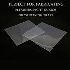 20 Sheets 1.0MM Dental Soft Splint, Thermoforming Materials for Vacuum Forming Machine 5” x 5''