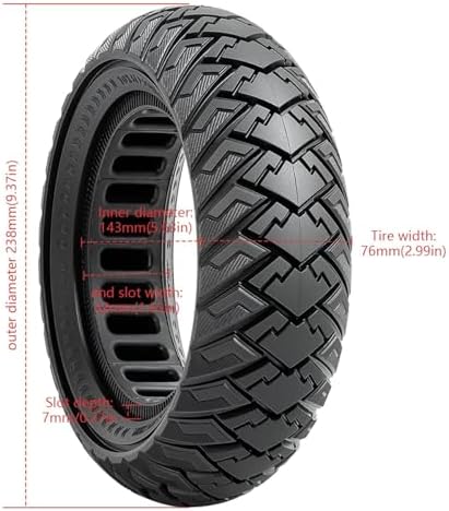 2 PCS 10x3.0 255x80 (80/65-6) Solid Tire,10 Inches Electric Scooter Tires 10 x 3.0 Solid Tires Front or Rear Replacement Solid Rubber Tires Compatible with 10x3.0 Electric Scooter Tire?P-1009?