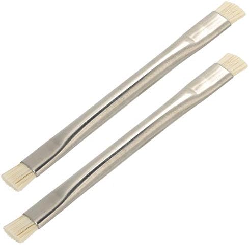 Yctze 2pcs Antistatic ESD Brush, Professional Horse Hair Cleaning Tools for PCB, Motherboard, and Electronics - Ideal for Mobile Phones and Tablets