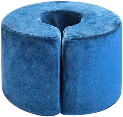 GREUS Heel Pillow Protectors for Pressure Sores Ulcer Heel Pain Relieve Cushion Anti Bed Sore Pad Foot Elevation Pillow Wedge Support Leg Rest (Blue 1 * Pcs)