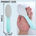 4 Pcs Stainless Steel Foot Scraper Metal Foot File Double-Sided Foot File Callus Remover for Feet Professional Foot Scraper Pedicure, Pedicure Tools, Foot Scrub Supplies (Stainless Steel)