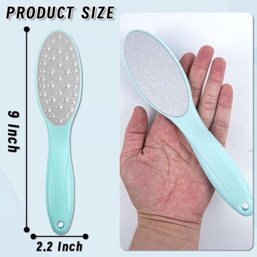 4 Pcs Stainless Steel Foot Scraper Metal Foot File Double-Sided Foot File Callus Remover for Feet Professional Foot Scraper Pedicure, Pedicure Tools, Foot Scrub Supplies (Stainless Steel)