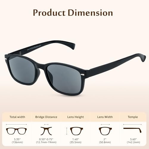 TruVision 9505HP Reading Glasses - 1, 2, 3 Pack for Men & Women