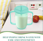 Nursing Cup for Disabled Patients Elderly and Maternity Inclined Mouth Spill Proof Drinking Cup 5.90X5.11X2.99 Inch Lightweight Anti-Choking Feeding Aid