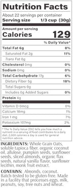 MyCerealMix Sugar Free Granola Vanilla Almond, Trial Size 10oz – Keto Friendly, Diabetic Approved, High Fiber Gluten Free Cereal, Monk Fruit Sweetened, Plant-Based Healthy Breakfast Snack