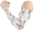 Cute Pigs Sports Arm Sleeves Cooling Breathable Compression Sun Protection Sleeves for Men Women Youth 2 Pack