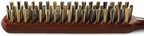 GranNaturals Hard Bristle Teasing Hair Brush for Women - Stiff Slick Back Comb with Rat Tail Pick for Hair Sectioning Used for Edge Control, Backcombing, Smoothing, Styling Fine Hair to Create Volume