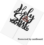 Holy Shit You‘re Old Cake Topper, Happy 50th 60th 70th 80th 90th Birthday Cake Decor, 30 & Fabulous Birthday Party Decorations Supplies