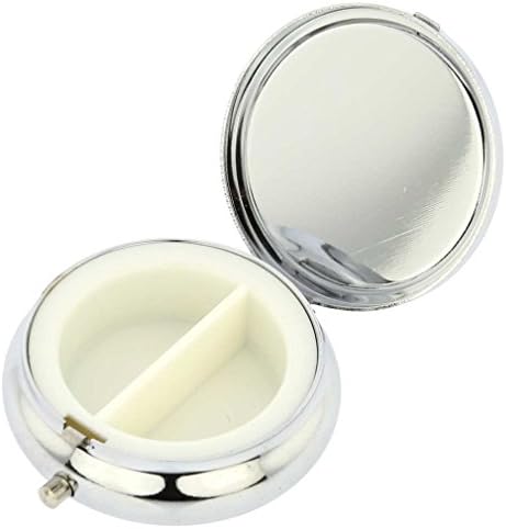 Glass Of Venice Murano Millefiori Pill Box - Silver Round