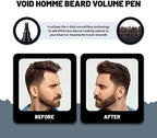 VOID Homme Beard Pen Filler for Men (Pack of 4) Instant Beard Pen & Filler Beard Pencil, Easy Beard Pen Liner, Beard Filler Pen for Beard Filling Pen Kit & Beard Marker, Waterproof Pen (Black)