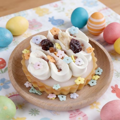 Easter Sprinkles for Cake Decorating - 6.53 oz Pastel Spring Sprinkles, Edible Sugar Candy Bunny Flower for Baking, Ice Cream, Cookies, Cupcake Topper