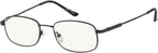 Eyekepper UV Protection Progressive Reading Glasses 3 Levels Multifocus Readers Men Women Bendable Memory Frame (Black, +2.50)