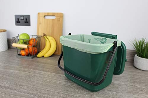 All-Green 6 Litre Compostable Kitchen Caddy Liners 6L Food Waste Bin Liners, 150 Bags
