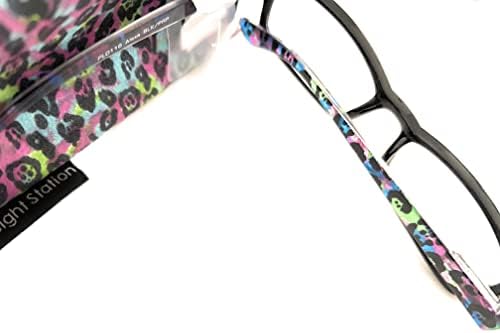 Foster Grant Sight Station Women's Alexa Rectangular Reading Glasses With Case +2.00