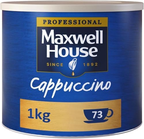 Maxwell House Cappuccino Instant Coffee 1kg Tin (Pack of 2)