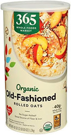 365 by Whole Foods Market, Organic Old-Fashioned Rolled Oats, 42 Ounce (Pack of 2)