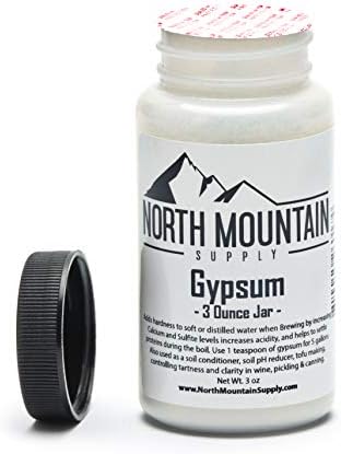 North Mountain Supply - GY-3oz Food Grade Calcium Sulfate (Gypsum) (3 Ounces)