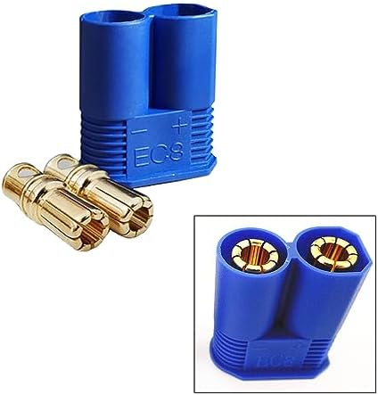 5 Sets EC8 Battery Connector Gold-Plated 8.0mm Banana Plug Bullet Male Female Connector for RC ESC LIPO Battery Device Electric Motor