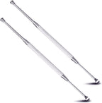2 Pack - Stainless Steel Ear Spoon Portable Double-Ended Ear Pick Ear Wax Removal Tools Cleaning Ear Cleaner Spoon Spiral Ear Clean Tool