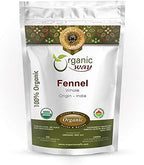 Organic Way Fennel Seed Whole (Foeniculum vulgare) - Improve Digestion | Organic & Kosher Certified | Raw, Vegan, Non GMO & Gluten Free | USDA Certified | Origin - India (1LBS / 16Oz)