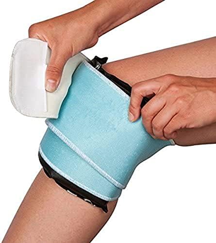 Chattanooga Nylatex Therapeutic Treatment Wrap 4" x 36", 3 Count Pack, Ideal for Holding Cold Packs and Steam Packs, with a Lumintrail Drawstring Bag
