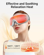 Comfytemp Eye Massager with Heat, Birthday Gifts for Mom Wife Women Men Dad, FSA HSA Eligible Smart Heated Mask Massager with Music for Migraine, Eyes Fatigue, Puffiness, and Dryness Relief