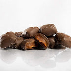 Sanders Milk Chocolate Sea Salt Caramels, Kettle Cooked Caramel Covered in Milk Chocolate, 28 oz Gift Tub
