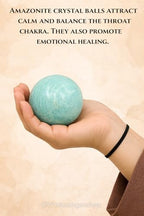 Wholesale Gem Shop Natural Amazonite Quartz 40-45 mm Ball Sphere Gemstone A+ Hand Carved Crystal Altar Healing Devotional Focus Spiritual Chakra Cleansing Metaphysical Gift for Men Women