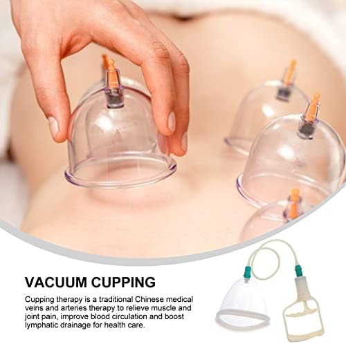 Beavorty Negative Pressure Vacuum Cupping Device 5.07 Inch Body Massage Tool for Neck Shoulder Back Pain Relief and Circulation Improvement