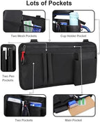LIGHTMEUP Wheelchair Side Bag with Cup Holder - Wheelchair Armrest Pouch Accessories for Adults, Storage Bags to Hang on Side Oversized Zipper Pull for Electric Wheelchair Walker Rollator Scooter