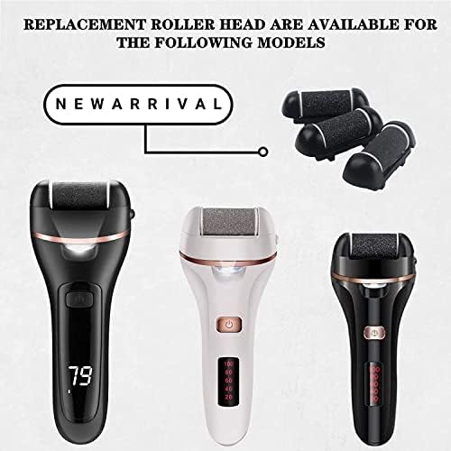 6 PCS Replacement Roller Head for Electric Callus Remover - Feet Pedicure Kit Refill Rollers - Extra Coarse, Regular Coarse, Fine