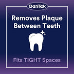 DenTek Slim Brush Advanced Clean, Interdental Brushes for Cleaning Between Tight Teeth, Safe for Braces & Dental Work, 32 Count