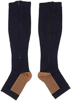 Zippered Medical Compression Socks (1 Pair) Zipper Stocking