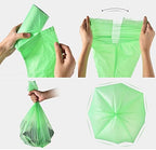 2.6 Gallon 10L Compost Bag, Small trash bag 200 Counts, Strong&Leakage-Free, Green Compostable Liner Bag for Food Scrap/Kitchen Compost Bin, Unscented Thick Trash Bag for Bathroom, Bedroom, Office