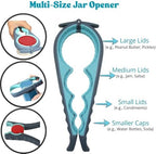Jar and Bottle Opener Set for Weak Hands and Joint Pain Relief – Easy-to-Use Multi-Piece Grip Assist Tools with Non-Slip Gripper Mat, Perfect for Seniors, Arthritis, and Limited Hand Strength