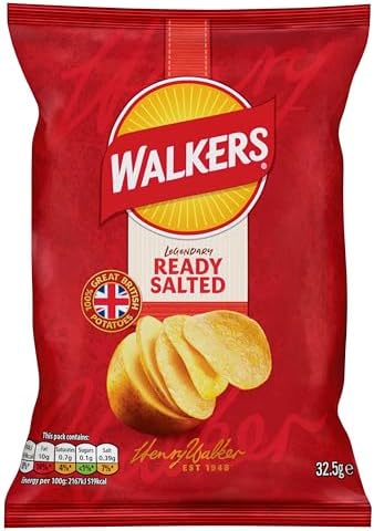 Walkers Crisps Ready Salted x 32 1040g